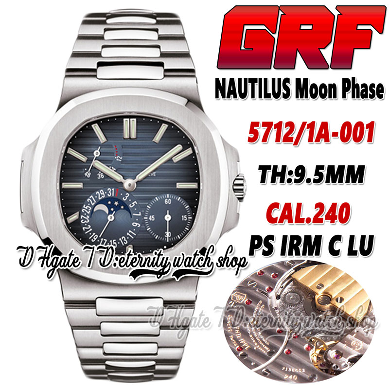 2022 GRF Moon Phase Date 5712/1A-001 Cal.240 PP240 Automatic Mens Watch Limited Edition Blue Texture Dial SS Stainless Steel Bracelet eternity Super version Watches, Watch deep waterproof production cost
2022 GRF Moon Phase Date 5712/1A-001 Cal.240 PP240 Automatic Mens Watch Limited Edition Blue Texture Dial SS Stainless Steel Bracelet eternity Super version Watches, Watch deep waterproof production cost