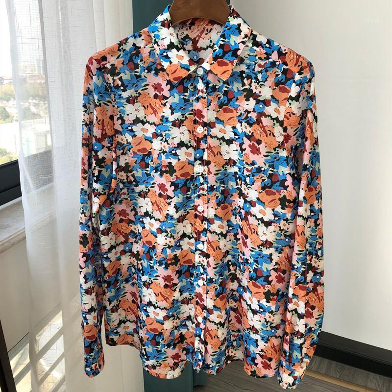 Women's Floral Print Long-Sleeved Shirt Silk Cotton French Romantic Turn Down Collar Casual Blouse 2022 Early Spring Blouses & Shirts, As show picture
Women's Floral Print Long-Sleeved Shirt Silk Cotton French Romantic Turn Down Collar Casual Blouse 2022 Early Spring Blouses & Shirts, As show picture