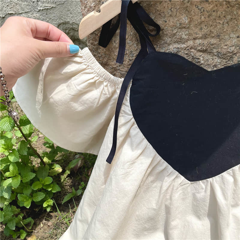 Parent Child Dress Summer Mother Daughter Girls' Three Dimensional Love Age Reducing 220426