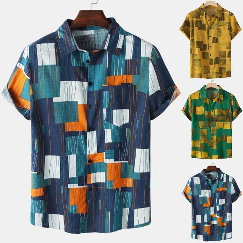 Men's Casual Shirts 2022 Plus Size -3XL Floral Print Striped Plaid Hawaiian Shirt Button Up Fashion Short Sleeve Mens Beach, Green 
Men's Casual Shirts 2022 Plus Size -3XL Floral Print Striped Plaid Hawaiian Shirt Button Up Fashion Short Sleeve Mens Beach, Green