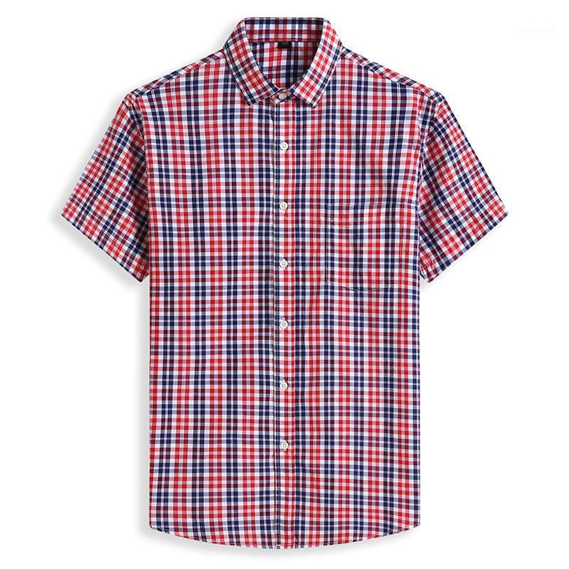 Men's Plus Size Shirts Fashion Casual Classic Style Cotton Comfortable Plaid Short Sleeve Shirt Male, 5021red
Men's Plus Size Shirts Fashion Casual Classic Style Cotton Comfortable Plaid Short Sleeve Shirt Male, 5021red