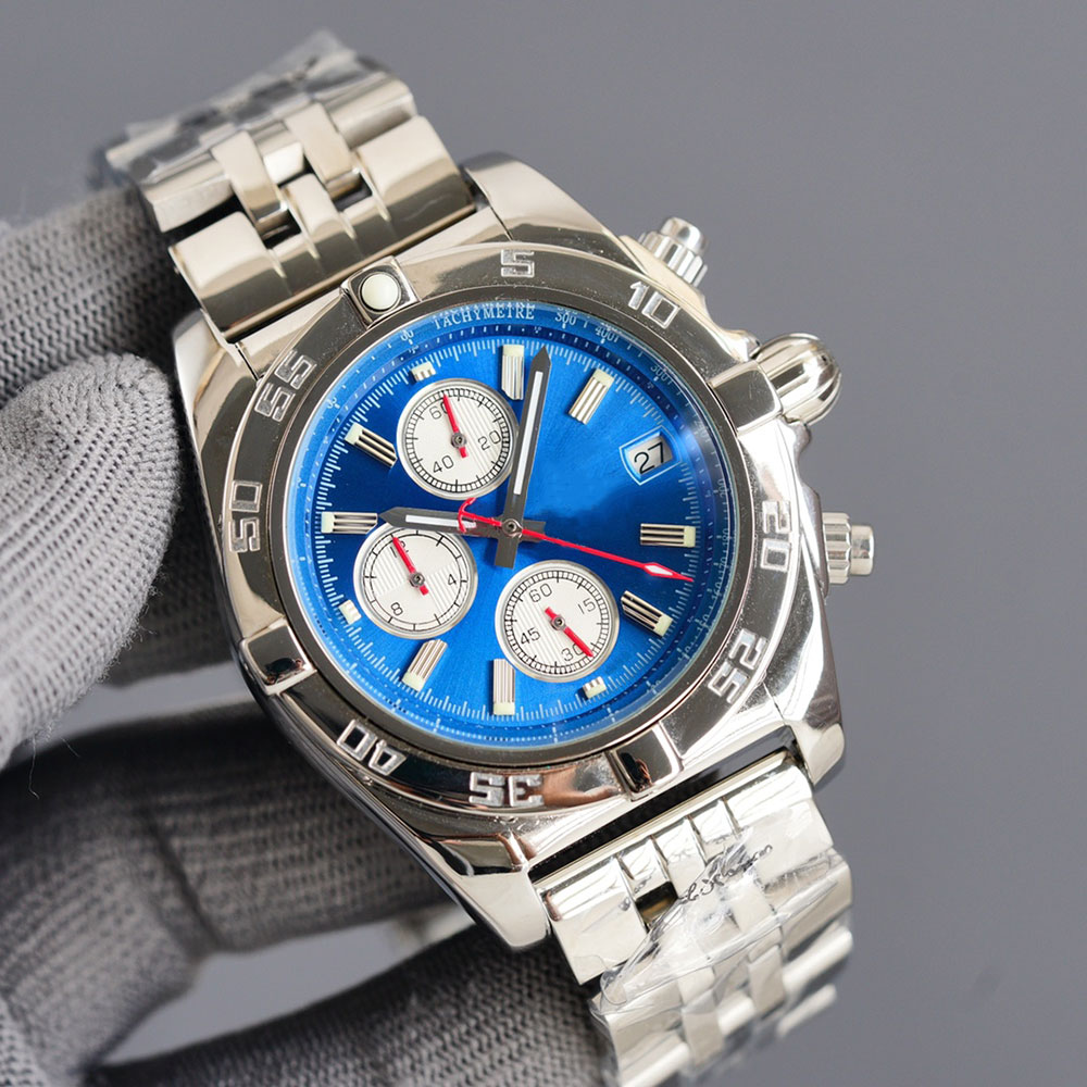 Mens Watch Multifunctional Quartz Movement Watches 43mm Sappire Business Classic Wristwatches Montre de Luxe, Colour 7
Mens Watch Multifunctional Quartz Movement Watches 43mm Sappire Business Classic Wristwatches Montre de Luxe, Colour 7