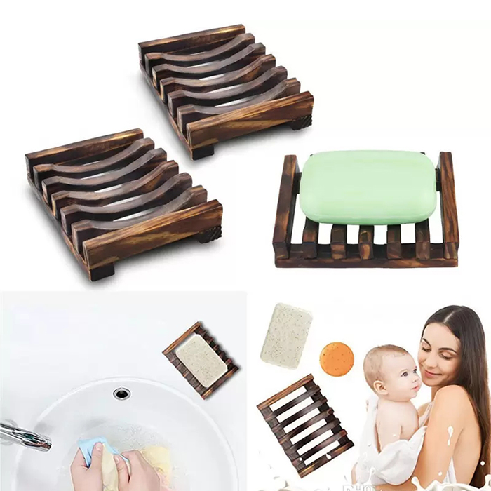 Wood Soap Hollow Rack Natural Bamboo Tray Holder Sink Deck Bathtub Shower Toilet Soap Dishes Bathroom Accessories, Multi-color
Wood Soap Hollow Rack Natural Bamboo Tray Holder Sink Deck Bathtub Shower Toilet Soap Dishes Bathroom Accessories, Multi-color