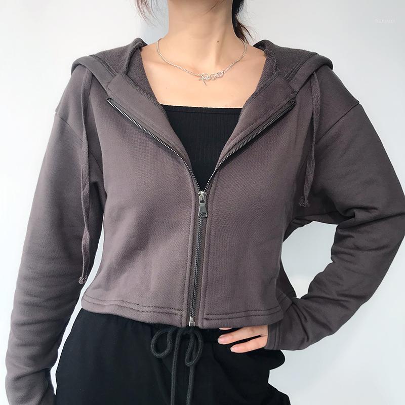 Europe Autumn Short Loose Zipper Tops Hooded Sports Women' Long-sleeved Fitness Casual Sweatshirt 7PVP Hoodies & Sweatshirts, Khaki
Europe Autumn Short Loose Zipper Tops Hooded Sports Women' Long-sleeved Fitness Casual Sweatshirt 7PVP Hoodies & Sweatshirts, Khaki