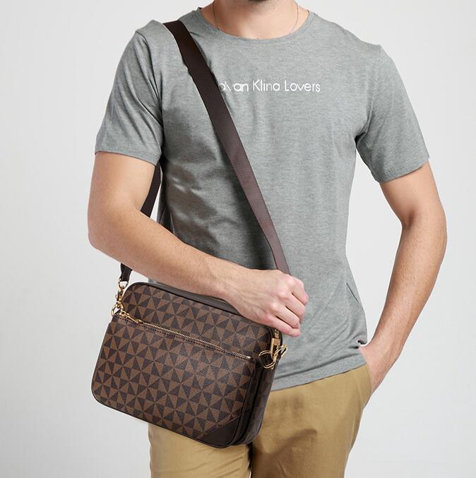 Wholesale factory men leather shoulder bags outdoor leisure printing postman bag simple atmosphere plaid backpack multifunctional three-piece fashion handbag, Black-2326
Wholesale factory men leather shoulder bags outdoor leisure printing postman bag simple atmosphere plaid backpack multifunctional three-piece fashion handbag, Black-2326