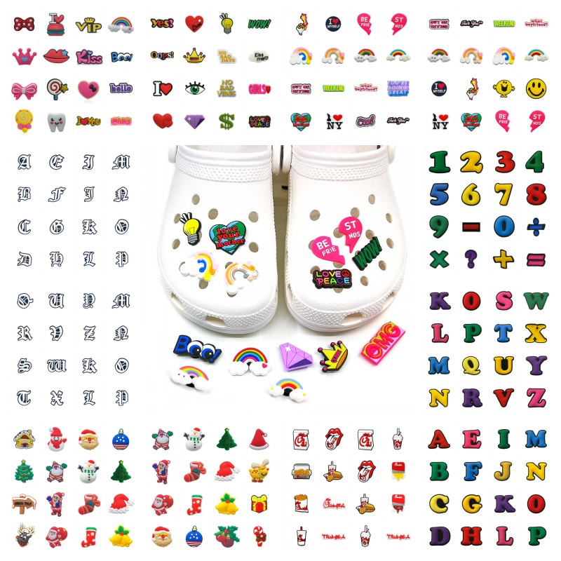 16pcs/set bad bunny cartoon Croc shoe accessories DIY combination alphabet 2D rubber Shoe Buckles ornaments fit kids bracelets garden shoes party supplies
16pcs/set bad bunny cartoon Croc shoe accessories DIY combination alphabet 2D rubber Shoe Buckles ornaments fit kids bracelets garden shoes party supplies