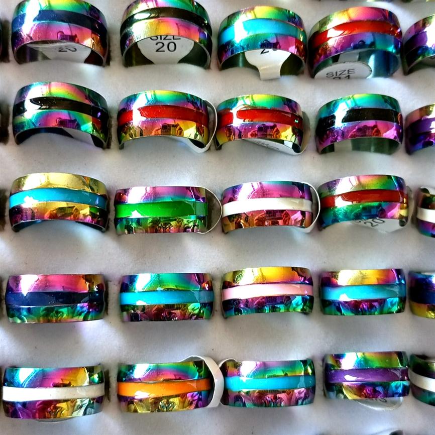 Whole lot 50pcs Top Mix Enamel 316L Stainless Steel Band Rings 8mm Men Women Wedding Finger Ring Jewelry Brand218W
Whole lot 50pcs Top Mix Enamel 316L Stainless Steel Band Rings 8mm Men Women Wedding Finger Ring Jewelry Brand218W