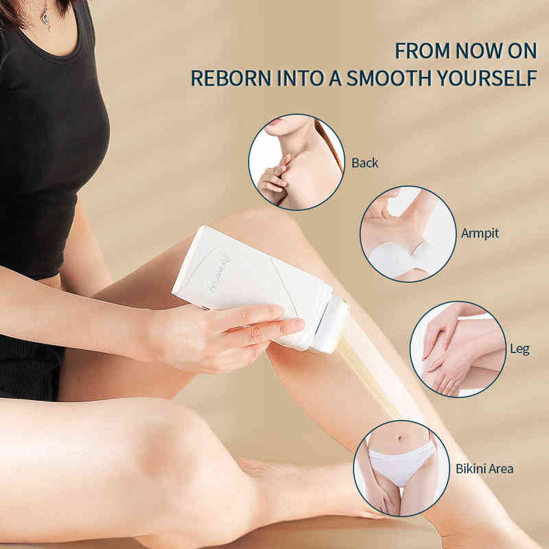 NXY Epilator 3 in 1 Wax Warmer Hair Removal Tool Electric Melt with Machine Depilatory Professional Mini Spa Hands Feet 0418