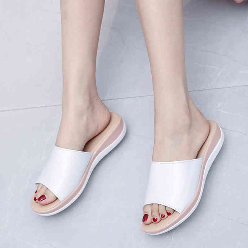 Casual Sandals Wedges Beach Women's Slippers Platform Home Summer Shoes Non-slip Indoor Flip Flops 2022 Slides Ladies Footwear Y220412