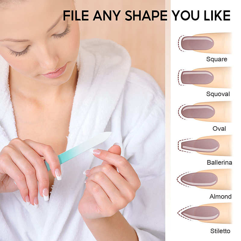 Color Nail File Durable Crystal Glass Nail Files Nails Polishing Tool Beautifully Packaged Easy To Carry Limas De Unas De Cristal