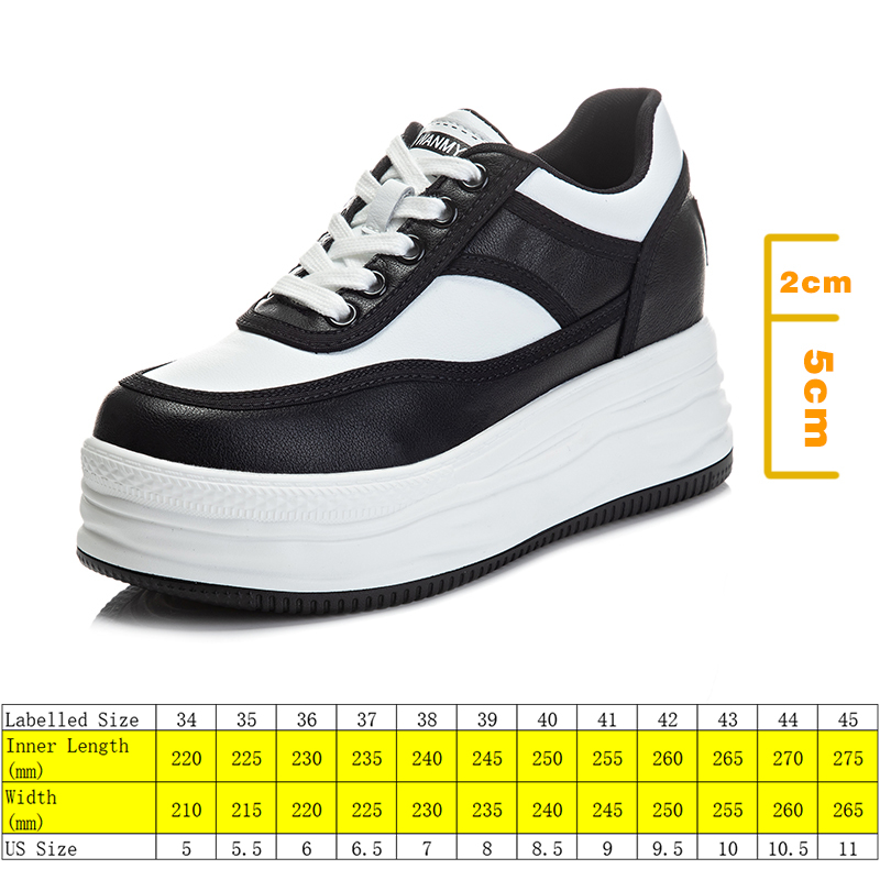 7cm Platform Wedge Sneakers Chunky Shoes Genuine Leather Women for Spring Autumn Breathable Comfy Summer Shoes Vulcanized, White
7cm Platform Wedge Sneakers Chunky Shoes Genuine Leather Women for Spring Autumn Breathable Comfy Summer Shoes Vulcanized, White