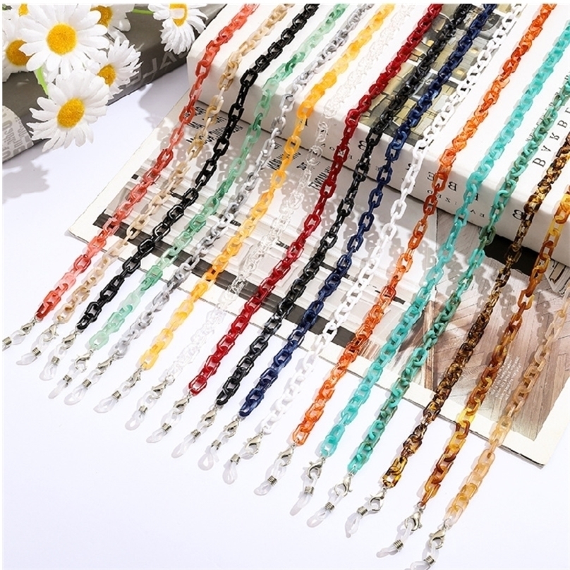 Nonslip Eyeglasses solid color Eye mask chain Antilost Resin Cord Holder Sunglasses Rope Hang Mask Necklaces Chain 220726
Nonslip Eyeglasses solid color Eye mask chain Antilost Resin Cord Holder Sunglasses Rope Hang Mask Necklaces Chain 220726