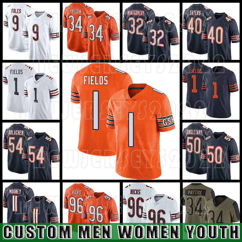 34 Walter Payton Football 1 Justin Fields Jersey 11 Darnell Mooney 58 Roquan Smith Cole Kmet Eddie Jackson David Montgomery Chicago Bears Robert Quinn Kyler Gordon, Custom men(xiongdui)
34 Walter Payton Football 1 Justin Fields Jersey 11 Darnell Mooney 58 Roquan Smith Cole Kmet Eddie Jackson David Montgomery Chicago Bears Robert Quinn Kyler Gordon, Custom men(xiongdui)