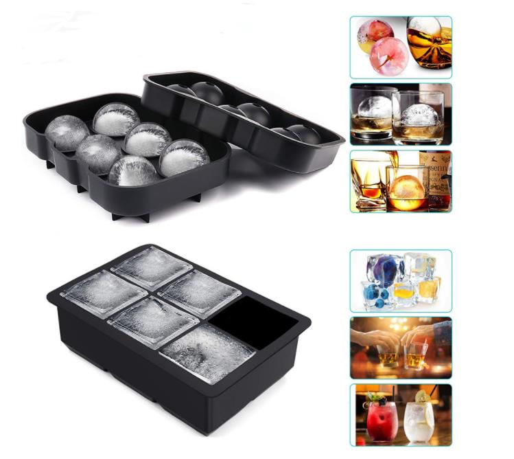 Kitchen Tools Big Cube Coolers Tray Mold Box Food Grade Silicone Maker Moulds Large Square Ice Diy Bar Pub-Kitchen Accessories Gadgets Sn4534 0906