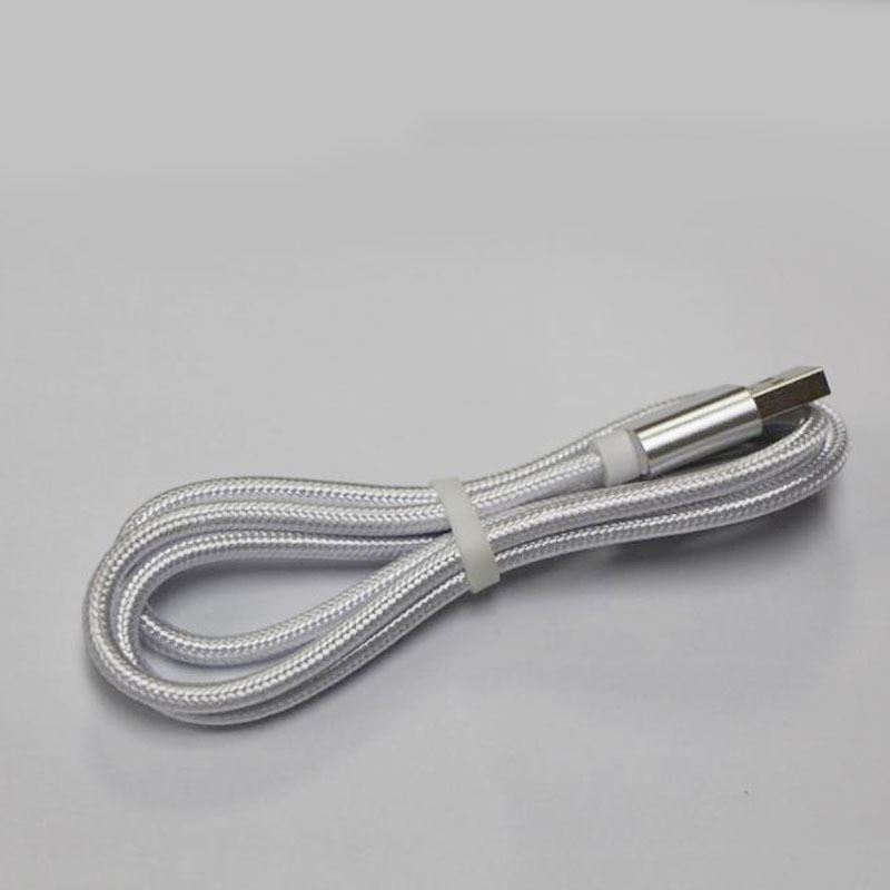 1M Type C 3ft Braided USB Charger Cable Micro V8 Cables Data Line Metal Plug Charging for Samsung Note 20 S9 Plus