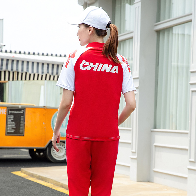 Men's Tracksuits Summer Women Chinese National Sportswear Martial Arts Taekwondo Fencing Training Suit Table Tennis Shooting Team Uniform Men