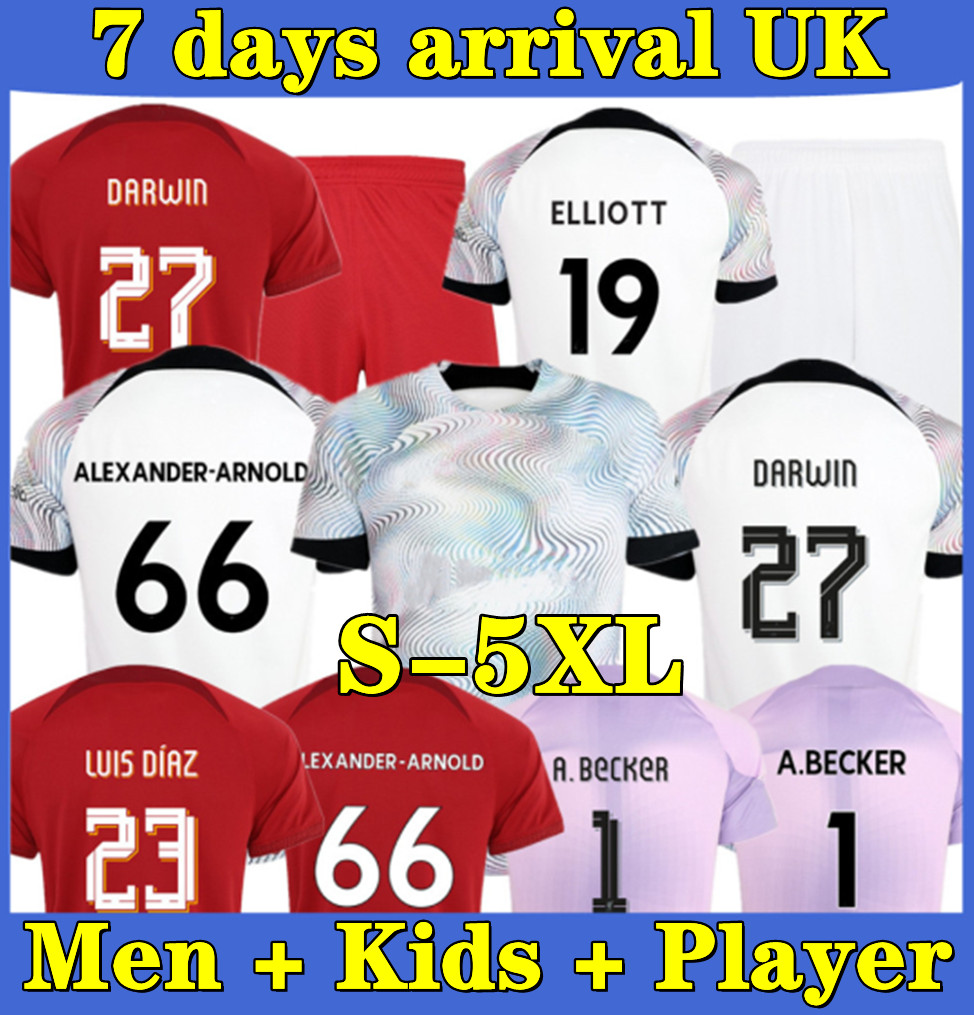 22 23 season S-5XL soccer jerseys Player FIRMINO Diogo Luis DIaz football shirts men kids kits uniforms Alexander Arnold DARWIN Carvalho, 22/23 third+ucl
22 23 season S-5XL soccer jerseys Player FIRMINO Diogo Luis DIaz football shirts men kids kits uniforms Alexander Arnold DARWIN Carvalho, 22/23 third+ucl