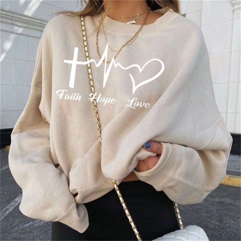 Sweatshirt Women Long Sleeve Sweatshirts Streetwear Fashion Autumn Winter Letter Print Pullover Tops L22081