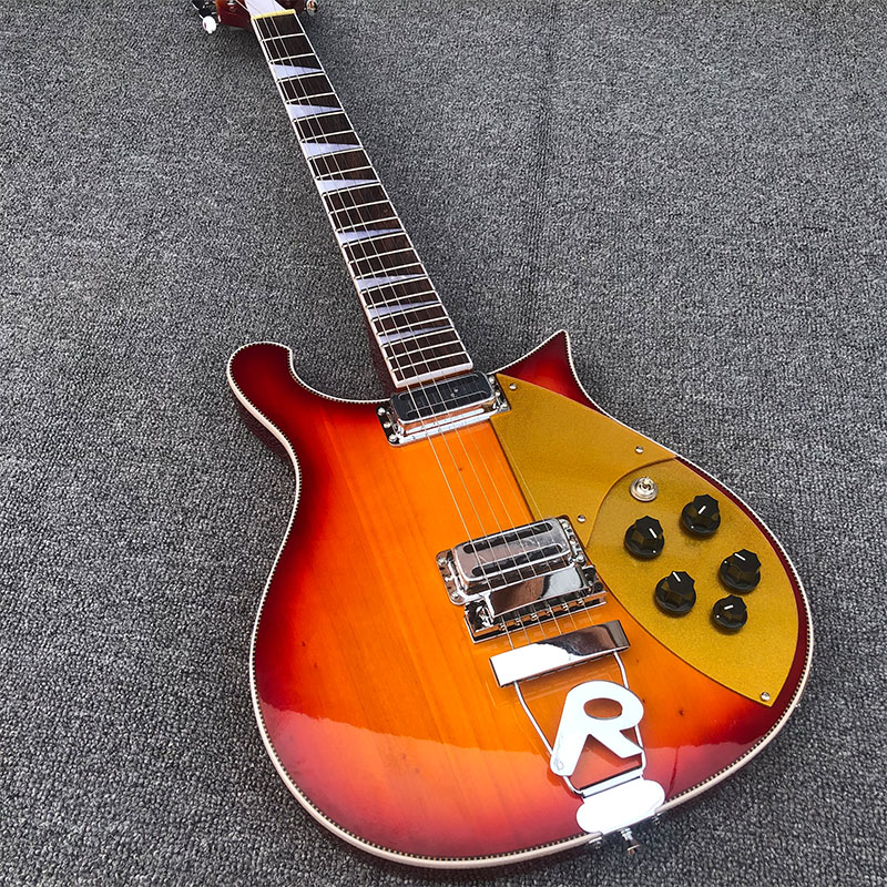Factory direct 6-string Rickon 660 electric guitar neck through the body sunset basswood body postage. 
Factory direct 6-string Rickon 660 electric guitar neck through the body sunset basswood body postage.