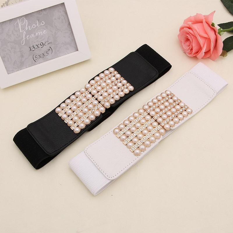 Belts Women's Fashion Elastic Waistband Girdle Inlaid Formal One-Piece Dress Sweater Decorative BeltBelts, White
Belts Women's Fashion Elastic Waistband Girdle Inlaid Formal One-Piece Dress Sweater Decorative BeltBelts, White