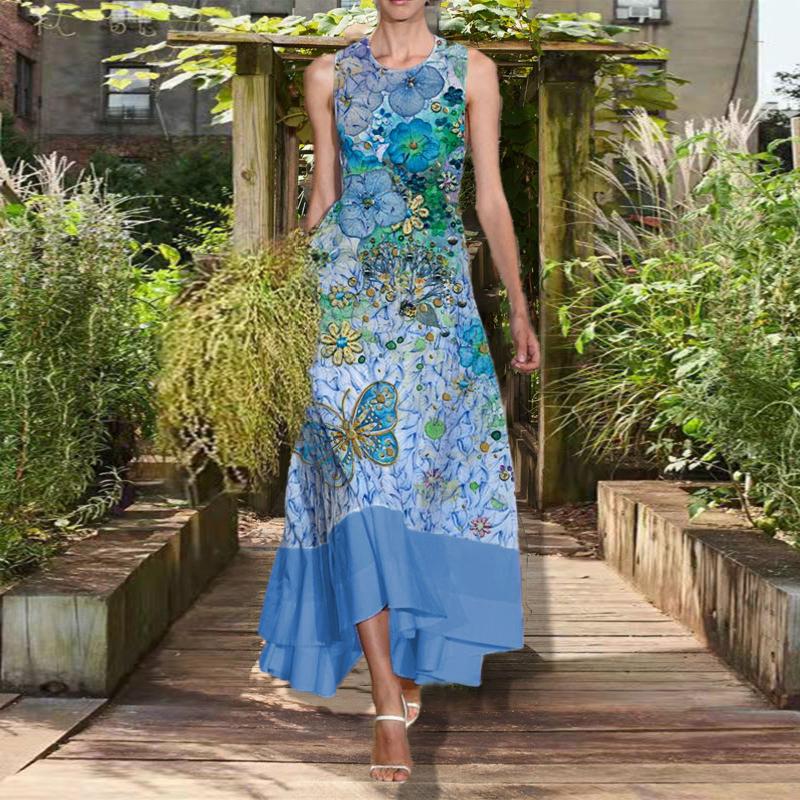 Casual Dresses Womens Spring Summer Daily Round Neck Sleeveless Prints Long Dress Petite Tea Length DressCasual, Green
Casual Dresses Womens Spring Summer Daily Round Neck Sleeveless Prints Long Dress Petite Tea Length DressCasual, Green