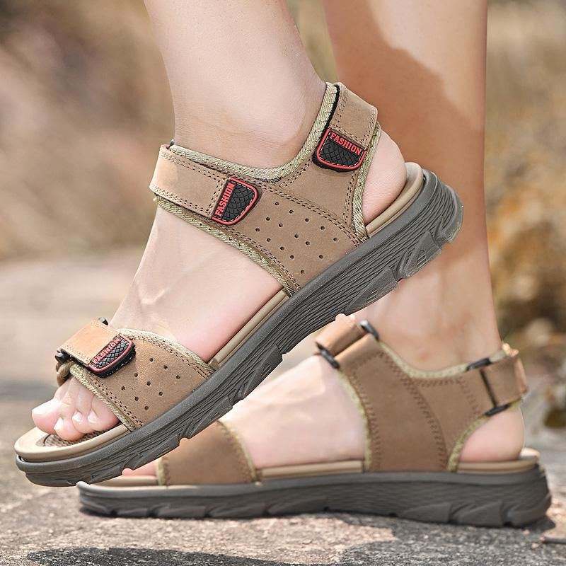 Sandals Summer Men Casual Shoes Genuine Leather Outdoor For Beach Super Light Roman Size 46, Dark brown
Sandals Summer Men Casual Shoes Genuine Leather Outdoor For Beach Super Light Roman Size 46, Dark brown