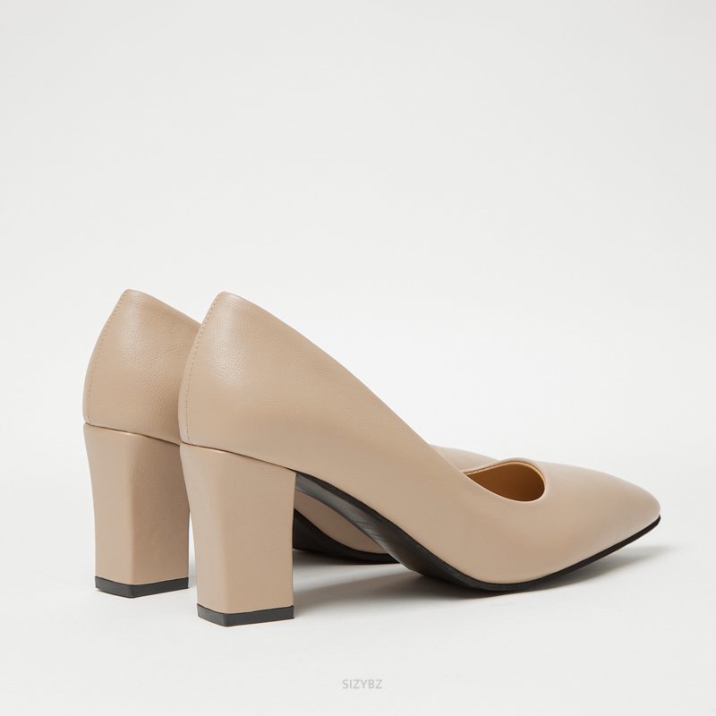 High Heels Pointed Pumps Women Shoes Closed Shallow Office Square Heel Ladie Dress Party Slip-On Comfort Wedding 220328