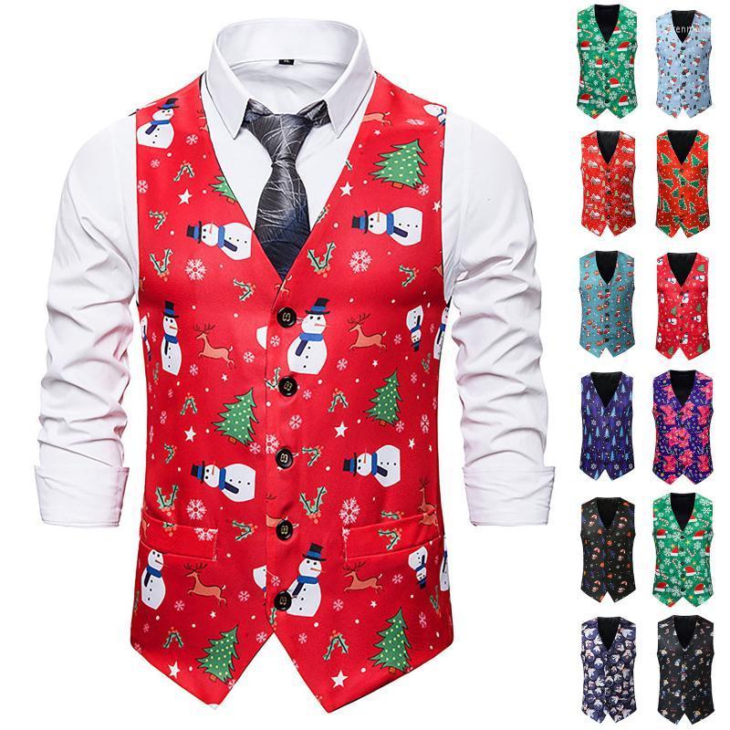 Men' Vests Men Waistcoat Snowman Xmas Christmas Fancy Vest Vintage Button Up Party Sleeveless Jacket Chalecos Para Hombre Christmas#f3 Kare, Black
Men' Vests Men Waistcoat Snowman Xmas Christmas Fancy Vest Vintage Button Up Party Sleeveless Jacket Chalecos Para Hombre Christmas#f3 Kare, Black