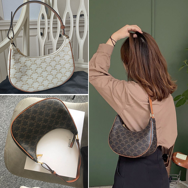 Designer Bags Li Qin Lisa The Same Ava Arc De Armpit Bag An…