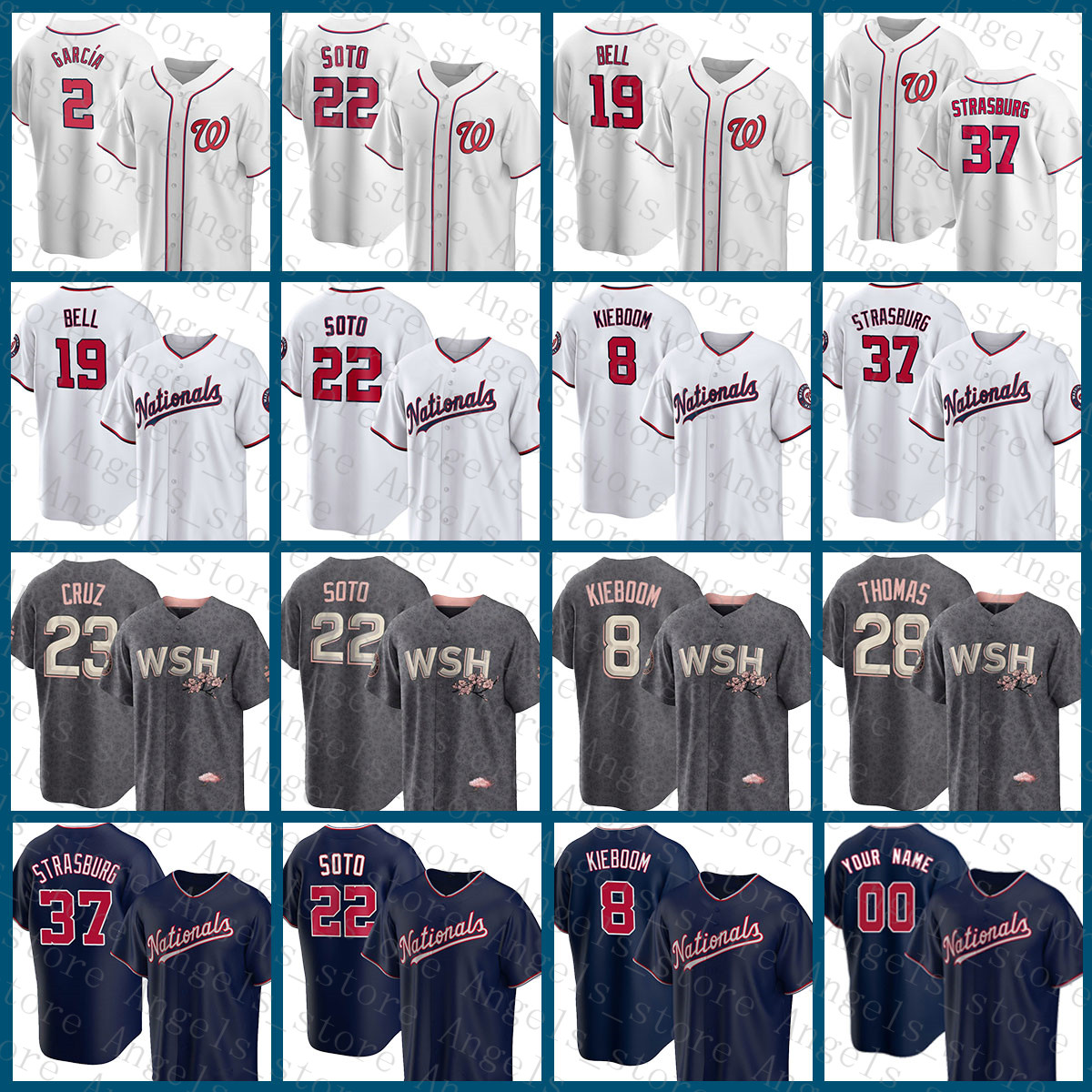 2022 New Washington Baseball Jersey Nationals Juan Soto Carter Kieboom Nelson Cruz Josh Bell Keibert Ruiz Lane Thomas Cesar Hernandez Stephen Strasburg Luis Garcia, Custom(guomin
2022 New Washington Baseball Jersey Nationals Juan Soto Carter Kieboom Nelson Cruz Josh Bell Keibert Ruiz Lane Thomas Cesar Hernandez Stephen Strasburg Luis Garcia, Custom(guomin