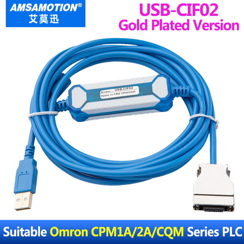 Asamotion USB-CIF02 Suitable Omron CPM1A/2A Series PLC Programming Cable Upgraded Download cables USB Port CQM1-CIF02
Asamotion USB-CIF02 Suitable Omron CPM1A/2A Series PLC Programming Cable Upgraded Download cables USB Port CQM1-CIF02