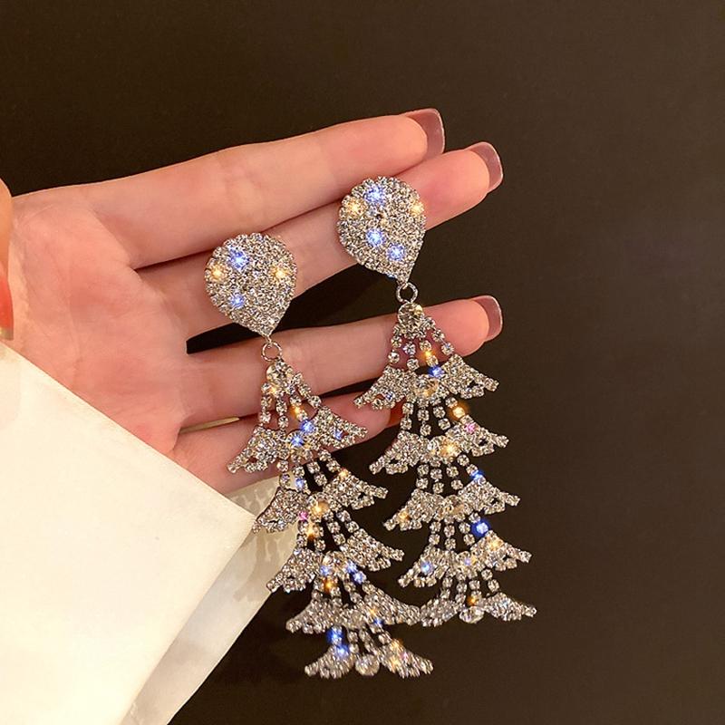 Dangle & Chandelier Original Super Shiny Long Tassel Earrings For Women Diamond 925 Sterling Silver Show Party Drops Gold Wedding 2022Dangle
Dangle & Chandelier Original Super Shiny Long Tassel Earrings For Women Diamond 925 Sterling Silver Show Party Drops Gold Wedding 2022Dangle