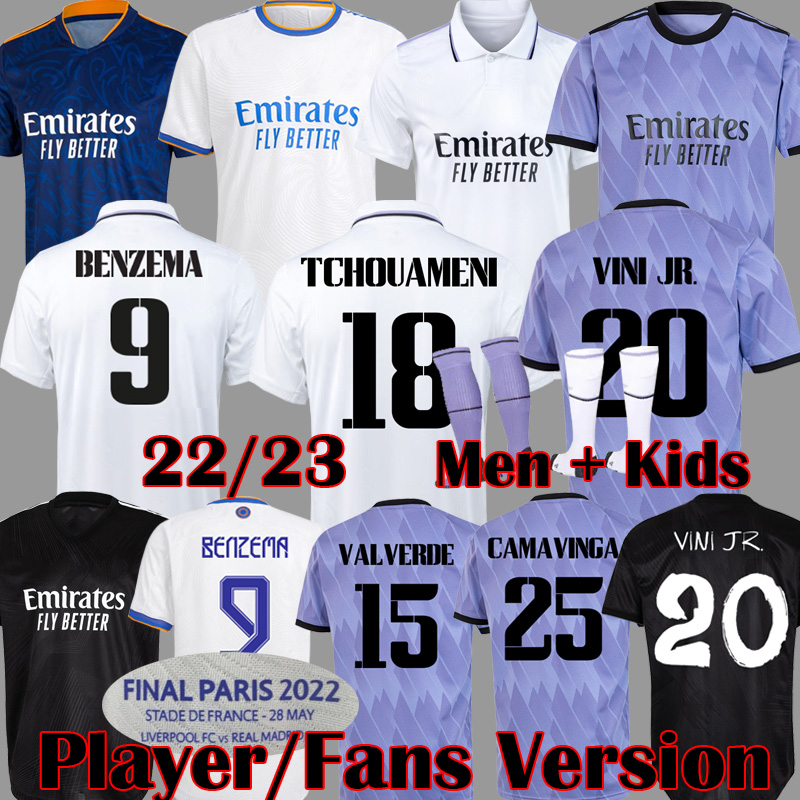 BENZEMA jerseys 22 23 soccer reAL mADRIds finals champions 14 football shirt Player Version CAMAVINGA TCHOUAMENI MODRIC RODRGO camiseta kids kit 2022 2023 uniforms, Kids home
BENZEMA jerseys 22 23 soccer reAL mADRIds finals champions 14 football shirt Player Version CAMAVINGA TCHOUAMENI MODRIC RODRGO camiseta kids kit 2022 2023 uniforms, Kids home