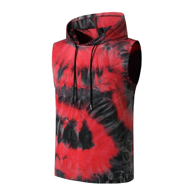 Men' Tank Tops Fashion Tie-dye Hooded Tanks Top Mens Summer Casual Sleeveless Hipster Hip Hop Streetwear Sports Tees Shirts, Red
Men' Tank Tops Fashion Tie-dye Hooded Tanks Top Mens Summer Casual Sleeveless Hipster Hip Hop Streetwear Sports Tees Shirts, Red