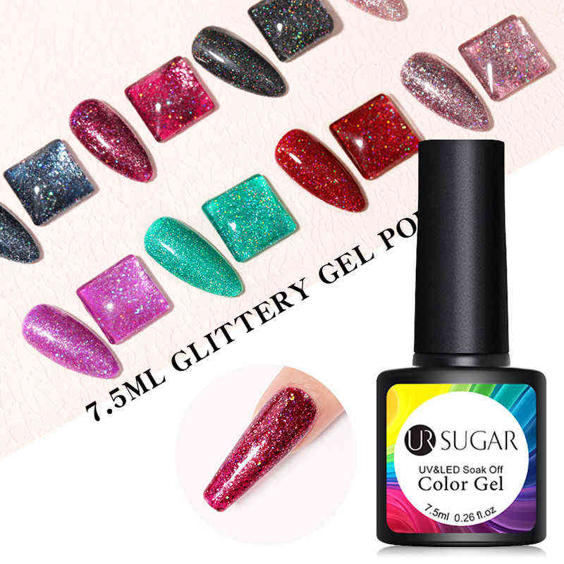 NXY Nail Gel 7 5ml Platinum Uv Polish Colorful Glitter Sequins Varnish Soak Off Led Color Diy 0328