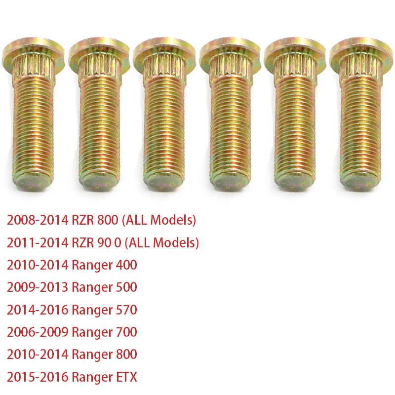 Parts 3/8" X 1.50" Rear Hubs Wheel Stud Bolts Screws For Polaris RZR 800 900 Sportsman 300 Ranger 400 500 570 700 ETX ATV Quad
Parts 3/8" X 1.50" Rear Hubs Wheel Stud Bolts Screws For Polaris RZR 800 900 Sportsman 300 Ranger 400 500 570 700 ETX ATV Quad