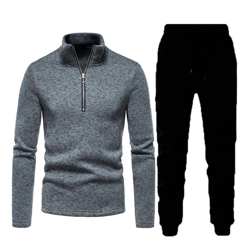 Men's Tracksuits Pcs/Set Men Tracksuit Suit Solid Color Stand Collar Slim Leisure Top For Daily WearMen's, Dark gray
Men's Tracksuits Pcs/Set Men Tracksuit Suit Solid Color Stand Collar Slim Leisure Top For Daily WearMen's, Dark gray
