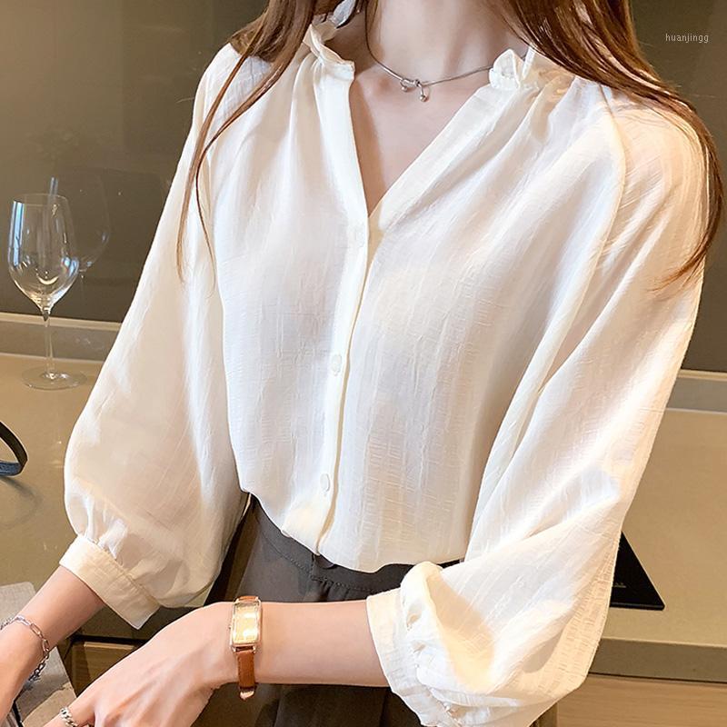 Women's Blouses & Shirts Shirt Womens Tops Spring 2022 Office Lady Three Quarter Sleeve Chiffon Solid Loose Single Breasted Thin V-Neck Wome, Apricot
Women's Blouses & Shirts Shirt Womens Tops Spring 2022 Office Lady Three Quarter Sleeve Chiffon Solid Loose Single Breasted Thin V-Neck Wome, Apricot