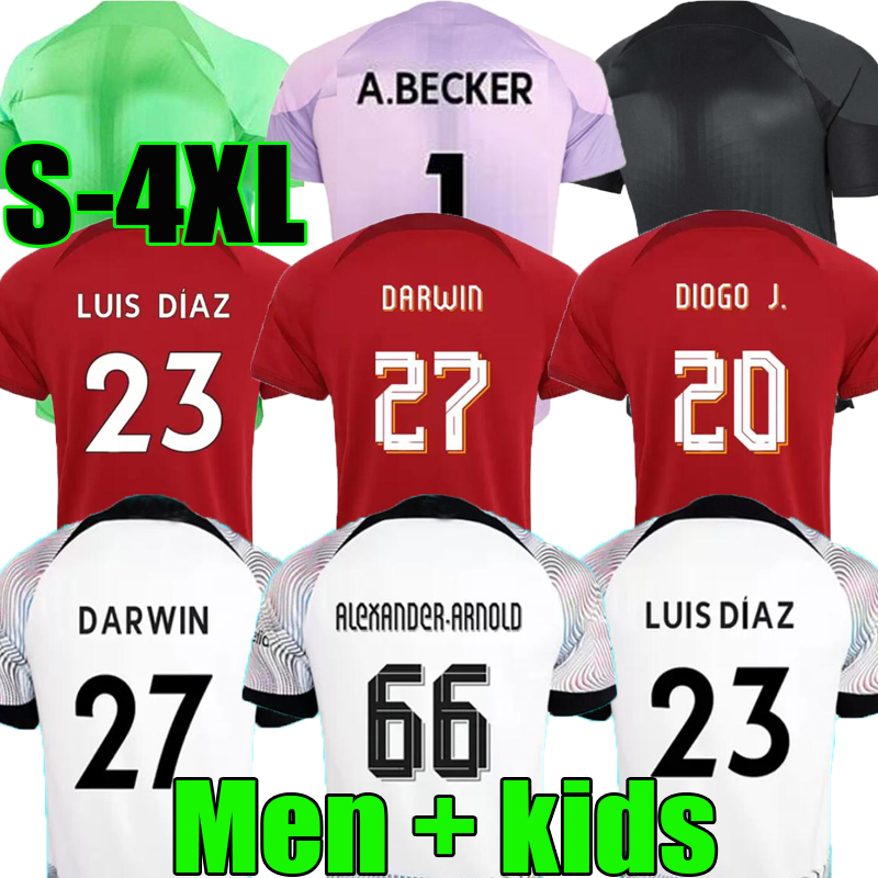 S-4XL 22 23 LVP home away White DARWIN soccer jerseys 2022 2023 M. SALAH Mohamed Diogo FIRMINO Luis DIaz Alexander Arnold football kit Purple green goalkeeper men kids, 22/23;home
S-4XL 22 23 LVP home away White DARWIN soccer jerseys 2022 2023 M. SALAH Mohamed Diogo FIRMINO Luis DIaz Alexander Arnold football kit Purple green goalkeeper men kids, 22/23;home