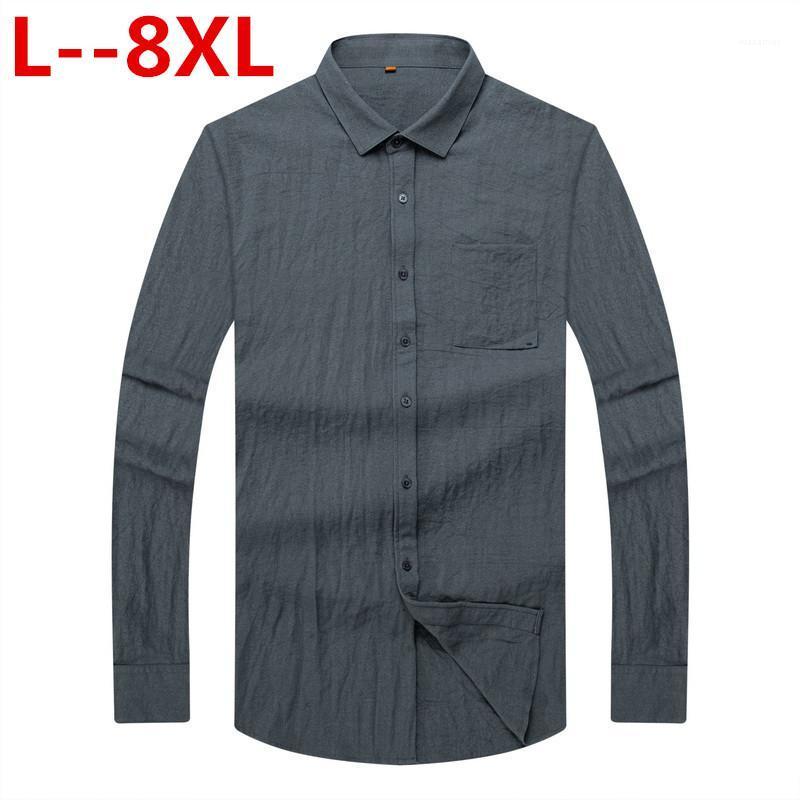 Plus Size 8XL 6XL Brand Men Pocket Decoration Dress Shirt Long Sleeve Slim Fit Camisa Masculina Casual Male Shirts Men's
Plus Size 8XL 6XL Brand Men Pocket Decoration Dress Shirt Long Sleeve Slim Fit Camisa Masculina Casual Male Shirts Men's