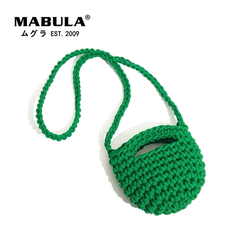 MABULA Plaited Small Phone Purse For Women Crochet Saddle Crossbody Bag Colorful Mini Tote Handbag Knitting Shoulder Bags 220815, F3380d
MABULA Plaited Small Phone Purse For Women Crochet Saddle Crossbody Bag Colorful Mini Tote Handbag Knitting Shoulder Bags 220815, F3380d