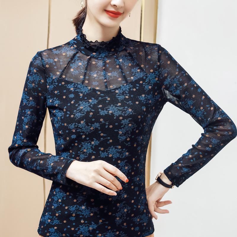 Women's T-Shirt Lc03602 Autumn Women Elegant Fashion Retro Mock Neck Perspective Mesh Slim Fit Hollow Out Floral Long Sleeve TeesWomen's Wom, Lc03602 green dot
Women's T-Shirt Lc03602 Autumn Women Elegant Fashion Retro Mock Neck Perspective Mesh Slim Fit Hollow Out Floral Long Sleeve TeesWomen's Wom, Lc03602 green dot