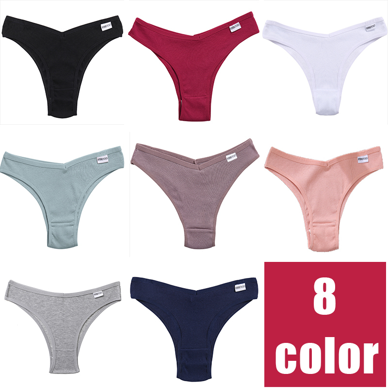 3Pcs/Set Women Brazil Panties Cotton Low Waist Briefs Female Soft Underwear Ladies 8 Solid Color Girls M-XL Intimates Lingerie 220511