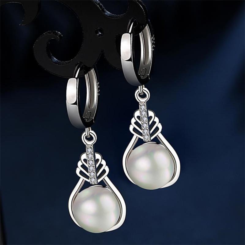 Dangle & Chandelier Top Quality Silver Plated Girl Drop Earrings Jewelry Female Fashion Zircon Pearl Long Earring For Women Wedding Accessor
Dangle & Chandelier Top Quality Silver Plated Girl Drop Earrings Jewelry Female Fashion Zircon Pearl Long Earring For Women Wedding Accessor
