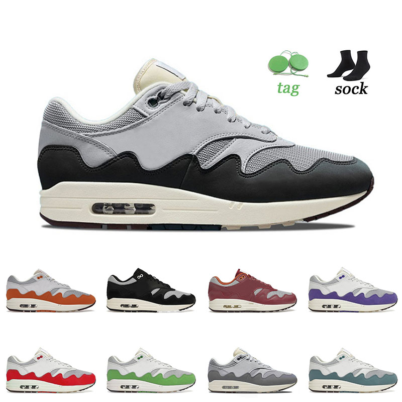 Patta Black Grey Max 1 87 Running Shoes for Men Women Sean Wotherspoon Iridescent Cave Stone London Amsterdam Outdoor Sneakers Trainers Airmaxs, D48 triple black 36-45
Patta Black Grey Max 1 87 Running Shoes for Men Women Sean Wotherspoon Iridescent Cave Stone London Amsterdam Outdoor Sneakers Trainers Airmaxs, D48 triple black 36-45