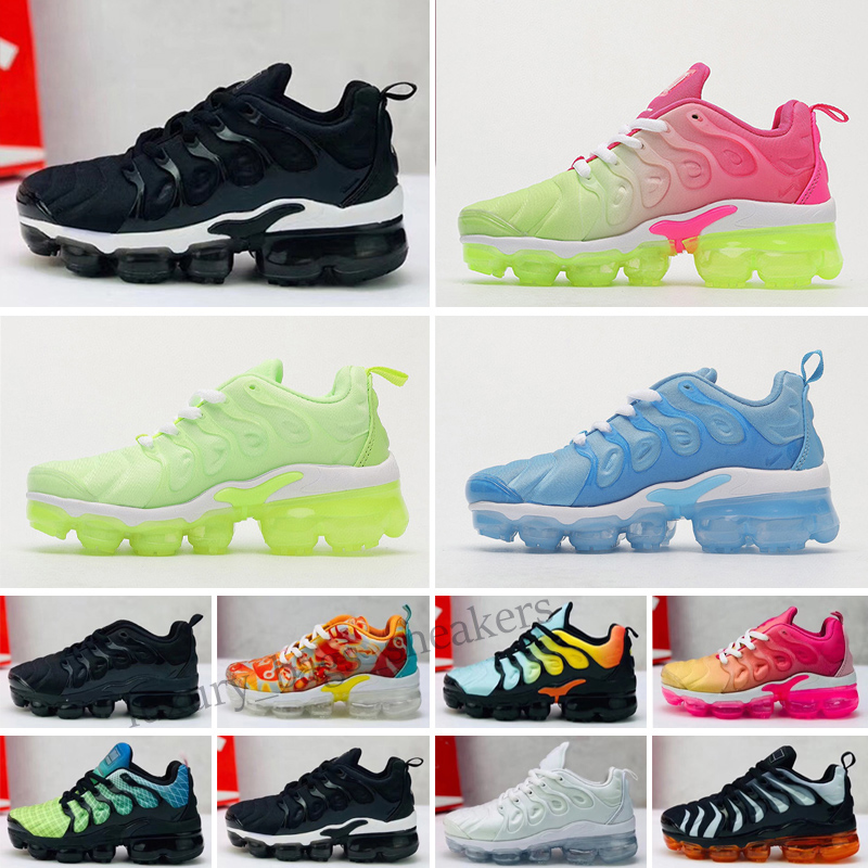 2018 TN Kids running shoes Triple black Infant Sneakers Rainbow Children sports shoes girls and boys High quality Tennis trainers, Color 1
2018 TN Kids running shoes Triple black Infant Sneakers Rainbow Children sports shoes girls and boys High quality Tennis trainers, Color 1
