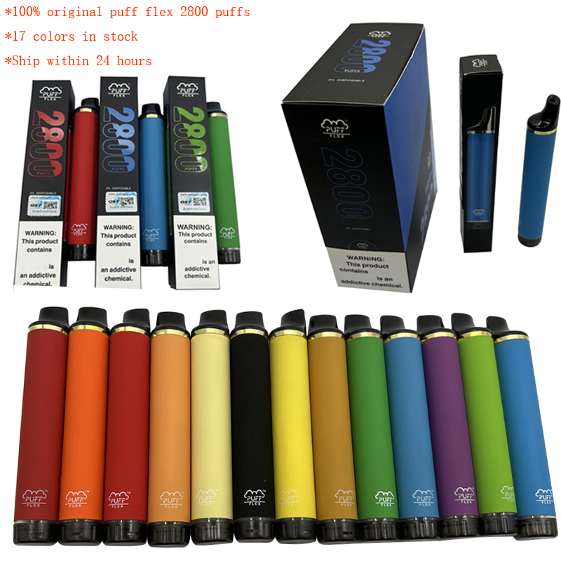 100% original puff bar flex 17 colors Electronic Cigarettes disposable vape 8ml pen 850amh battery 2800 puffs plus device cartridges e bestvaporseller Authorized
100% original puff bar flex 17 colors Electronic Cigarettes disposable vape 8ml pen 850amh battery 2800 puffs plus device cartridges e bestvaporseller Authorized