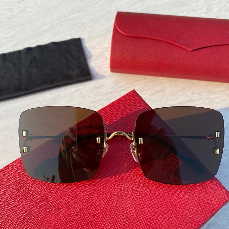 Sunglasses High Quality Brand Glasses Rimless Men Eyewear Designer Diamond Cut Women 2022 Luxury CT0153S
Sunglasses High Quality Brand Glasses Rimless Men Eyewear Designer Diamond Cut Women 2022 Luxury CT0153S