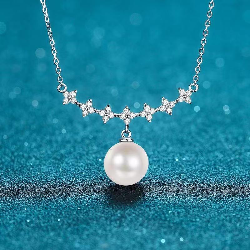 Other Trendy 10-11mm Natural Freshwater Pearl Moissanite Necklace Women Jewelry 925 Sterling Silver Clavicle Birthday GiftOther
Other Trendy 10-11mm Natural Freshwater Pearl Moissanite Necklace Women Jewelry 925 Sterling Silver Clavicle Birthday GiftOther