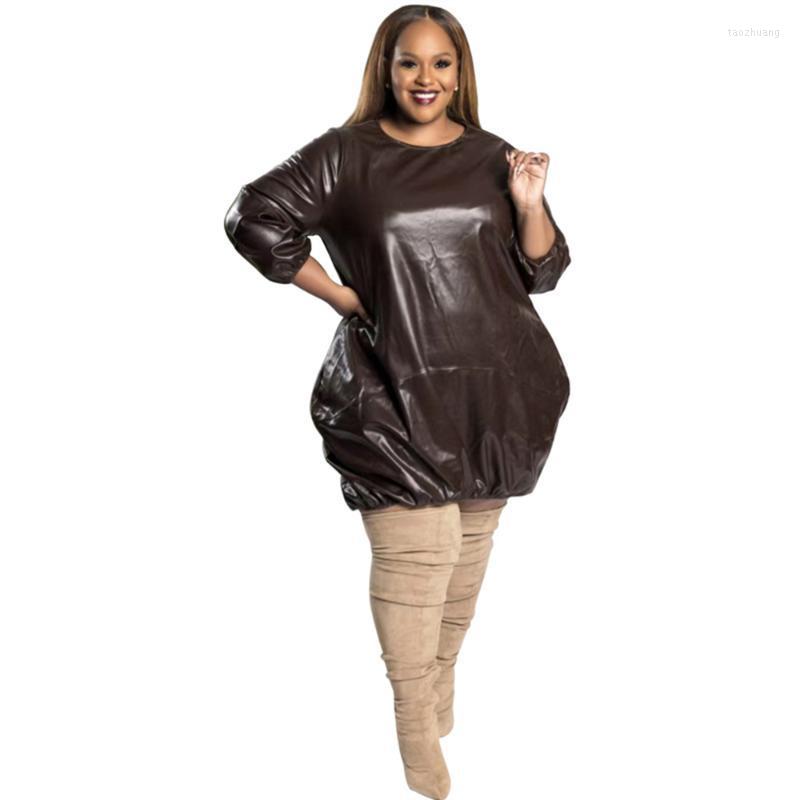Casual Dresses Plus Size PVC Dress Baggy Fashion Solid Three Quarter Sleeve O Neck Faux Leather Extra Loose Knee Length DressCasual, Fluorescence green
Casual Dresses Plus Size PVC Dress Baggy Fashion Solid Three Quarter Sleeve O Neck Faux Leather Extra Loose Knee Length DressCasual, Fluorescence green